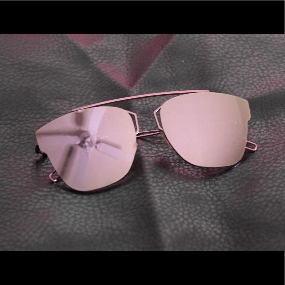 Metallic Pink Sunglasses